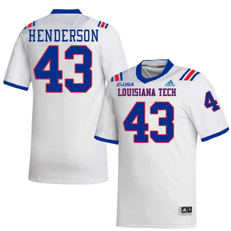 Drew Henderson Louisiana Tech Jersey,LA Tech Bulldogs Football Jerseys,Uniforms,Gears-White